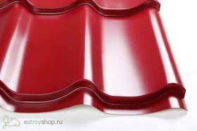 Металлочерепица 0,4х1,15х2,2м красное вино