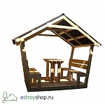 Беседка со столом и лавочками 2500*1550 мм